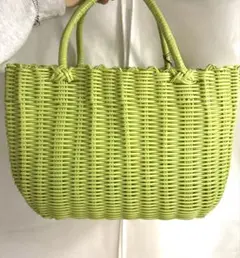 ハンドメイド　カゴバック