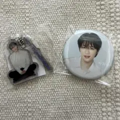 TXT ボムギュ　缶バッジ　キーホルダー