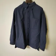 ユニクロ JW ANDERSON オックスフォードオーバーサイズシャツ ネイビー