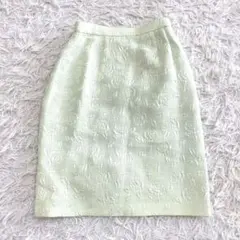 コージワタナベスティル 花柄タイトスカート M コットンシルク ひざ丈のサムネイル