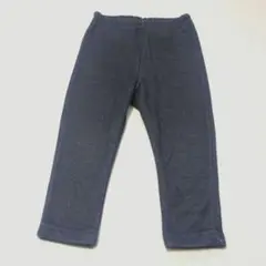 GITA ネイビー　デニム調　裏起毛デニム調レギンスパンツ　90