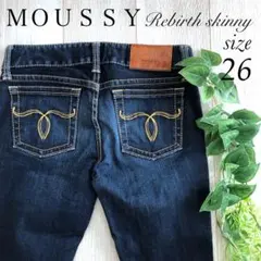MOUSSY マウジー スキニー デニム 26 Rebirth SKINNY