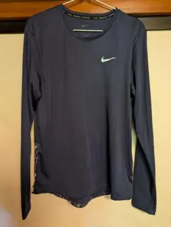 ナイキ ランニング ディビジョン DRY-FIT 長袖 Tシャツ　ネイビー