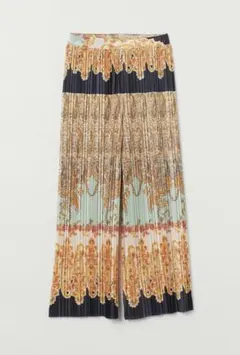 H&M プリーツパンツ プリーツ ワイドパンツ