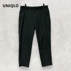 UNIQLO 感動パンツ M 黒 テーパード ストレッチ 快適 軽量 ビジネス