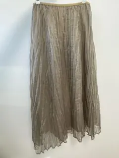 Ray beams レイビームス ベージュ プリーツスカート