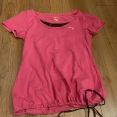PUMA ピンク カジュアル Tシャツ