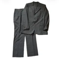 バーバリーロンドン スーツ セットアップ AB7 グレー チェック 大きいサイズ