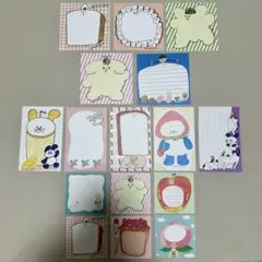 hanco makkey　バラメモ　おすそ分け　各一枚ずつ　計３８枚