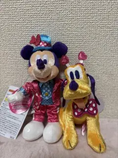 2点セット ミニーパルパルーザぬいぐるみバッジ ミニパル ミニファン ディズニー