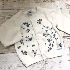 PETIT BATEAU カーディガン フルーツ&ウサギ