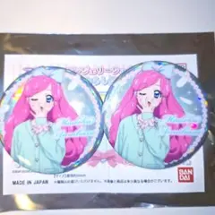アイカツ エンジェリーシュガー 書き下ろし缶バッジ 天羽まどか 2点セット