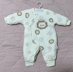 ライオン柄ロンパース クリーム色