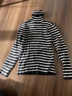 branshes 長袖カットソー 150cm 黒白ストライプ