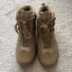ベージュ ミッドカットブーツ アウトドア