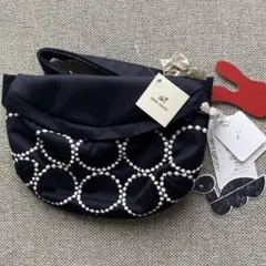 ミナペルホネン copains bag タンバリン　ボディバッグ　うさぎチャーム