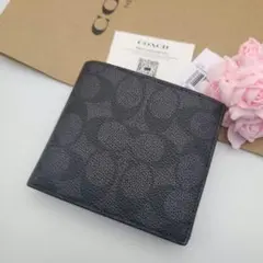 新商品　COACH　コーチ　折り財布　コインウォレット　シグネチャー　正規品