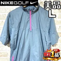【早い者勝ち✨】ナイキゴルフ メンズ 半袖 ジップジャケット L グレー系のサムネイル