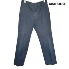 【ABAHOUSE】ブラック 黒　チノパン コットンパンツ　S相当　綿100のサムネイル