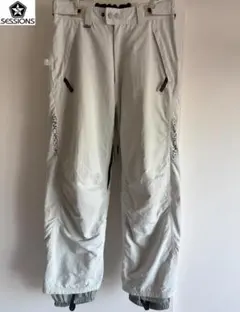 SESSIONS スノーボードパンツ Mサイズ ライトグレー
