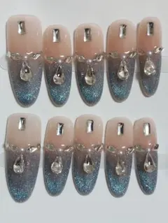 A7グラデーションネイルチップ 10個セットSサイズ