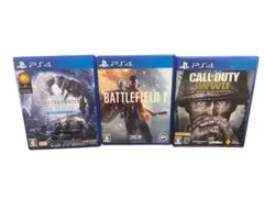 PS4ソフト4点　COD battlefield1 モンハン　ゲームソフト
