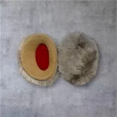 キッズ　耳当て　イヤーマフ　ファー仕様 カーキ Mサイズ　2組入り