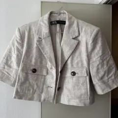 ZARA ベージュ テーラードジャケット M