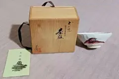 犬山焼 久一 手造り茶碗 達磨画 共箱付き