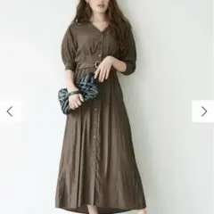 dazzlin♡⃛Ｖネックロングシャツワンピース