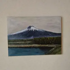 滝アクリル画 F3号 キャンバス 原画 風景画 - メルカリ