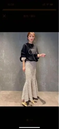 eimy istoire マーメイド　ツイード　ニット　スカート　セット