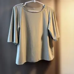UNIQLO Sサイズ グレー 半袖Tシャツ　クレープジャージー　ベージュのサムネイル
