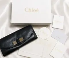 Chloe クロエ リリィ 長財布 ブラック 牛革 レザー 保存 袋・箱付きのサムネイル
