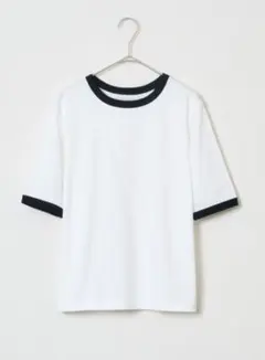 Audrey and John WadオーガニックコットンリンガーTシャツ美品のサムネイル
