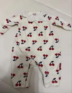 チェリー柄ロンパース