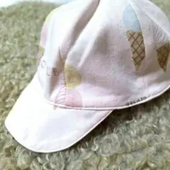 【新品タグ付き】ジェラートピケ ベビー　帽子 キャップ アイスクリーム