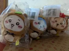 ちいかわたぬきだらけくじ　Ｃ賞マスコット（ちいかわ、うさぎ、ハチワレ）３点セット