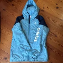 adidas アディダス　ジャンパー　ウィンドブレーカー　フード付き