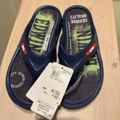 紺色　新品 EDWIN キッズ サンダル 22cm