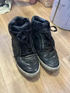 ARMANI JEANS アルマーニ ブラック ハイカットスニーカー swagのサムネイル