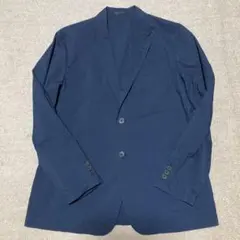 UNIQLO 春夏用ネイビー 2つボタン テーラードジャケット