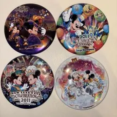 レア　ディズニーランド　ミッキー　ミニー　クリスマス　カウントダウン　缶バッジ