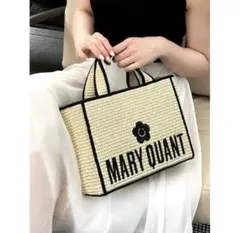 MARY QUANT ストロー トートバッグのサムネイル