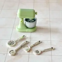 【未開封】ミニチュア ミキサー キッチンツールセット ドールハウス