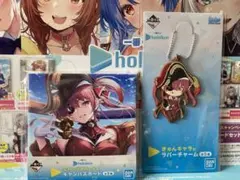 hololive 一番くじ　キャンバスボード&ラバーチャームセット　※バラ売
