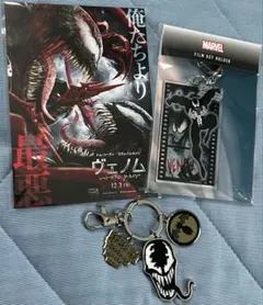 映画ヴェノムグッズ マーベル MARVEL ポストカード＆キーホルダーセット
