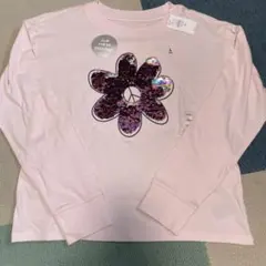 GAP ロンT スパンコール　お花　レインボー　新品タグ付き