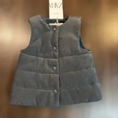 ZARA グレー キルティングベスト 6-9ヶ月