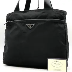 061 極美品 PRADA ハンドバッグ トートバッグ 肩掛け 黒 - メルカリ